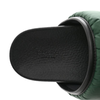 Gucci Nylon Web Womens Slide Sandals 35 Black Green Red 7 of 9