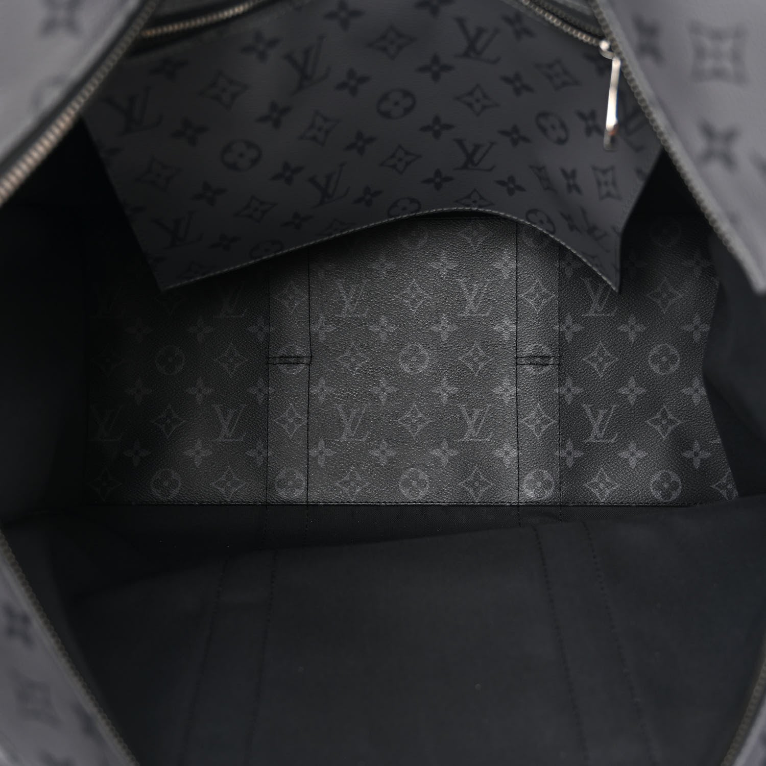 Louis Vuitton Monogram Eclipse Cabas Zippe GM Black 5 of 10