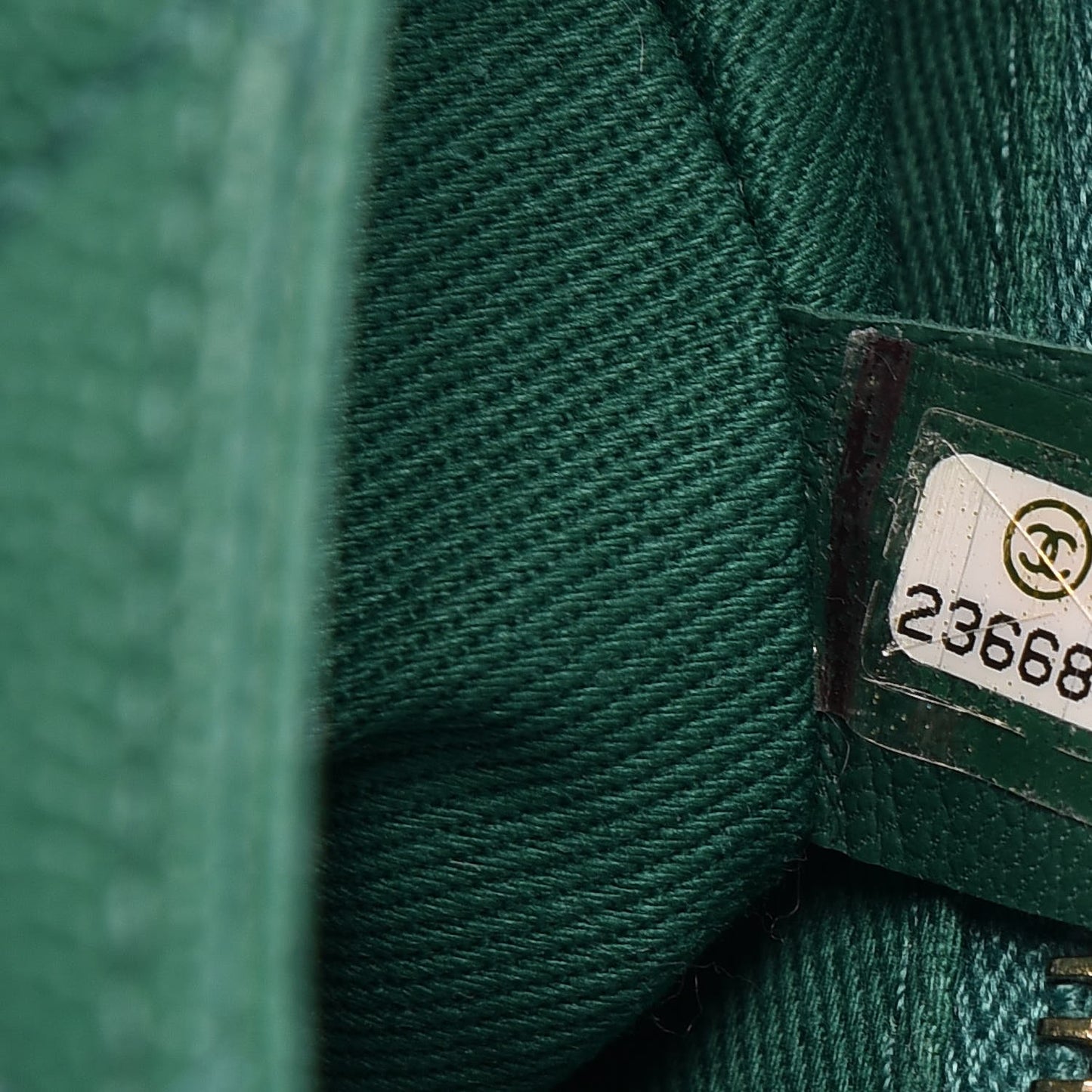 Caviar Quilted Small Coco Handle Flap Green