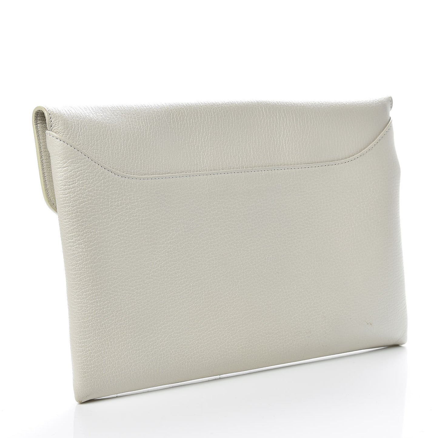 Sugar Goatskin Medium Antigona Envelope Clutch Ivory