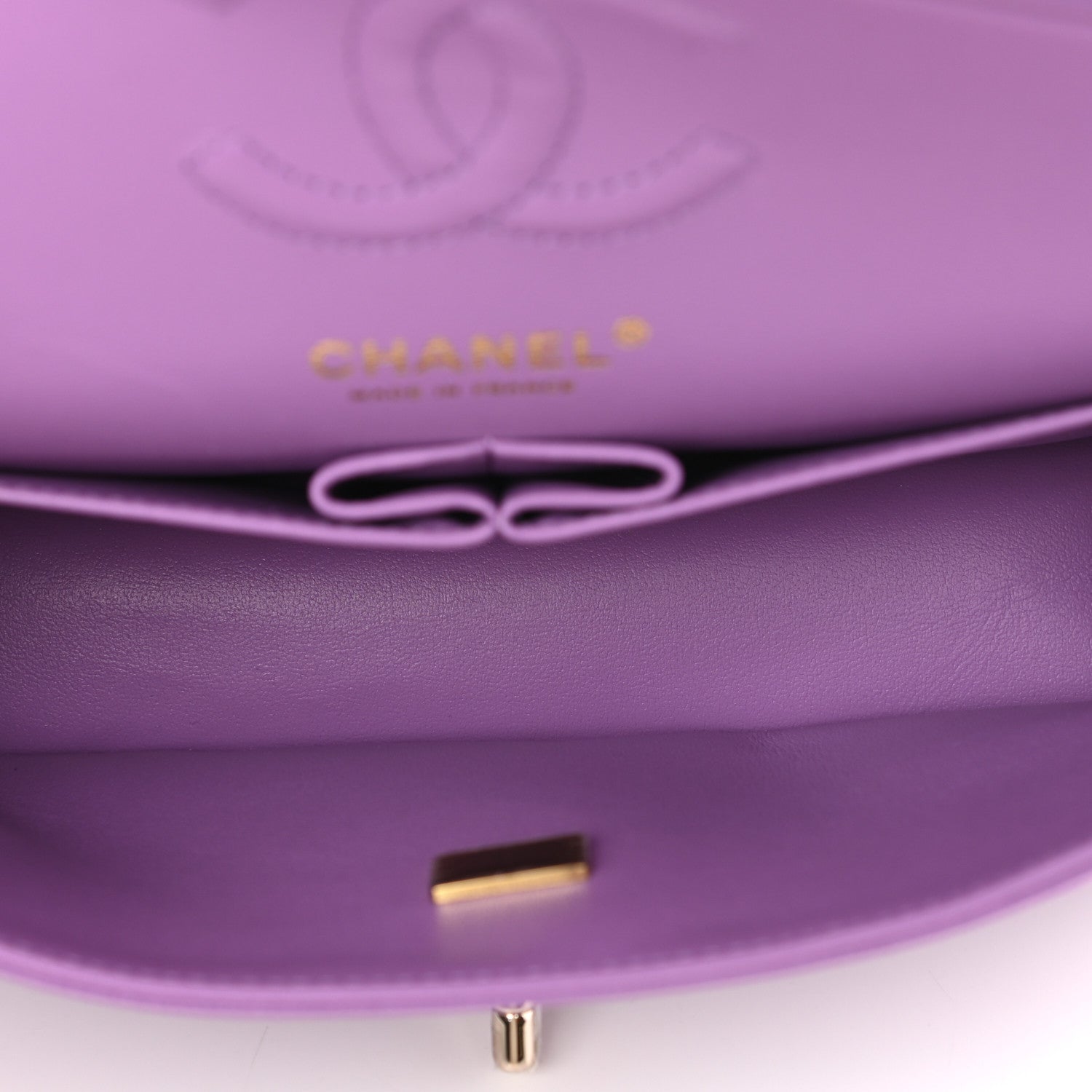 Chanel Caviar Quilted Small Double Flap Purple 5 of 11