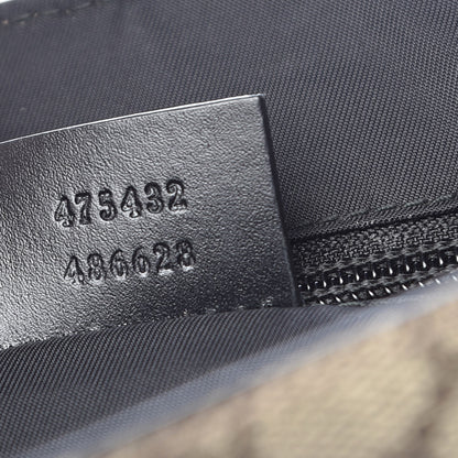 Gucci GG Supreme Monogram Web Flap Messenger Bag Black 7 of 7