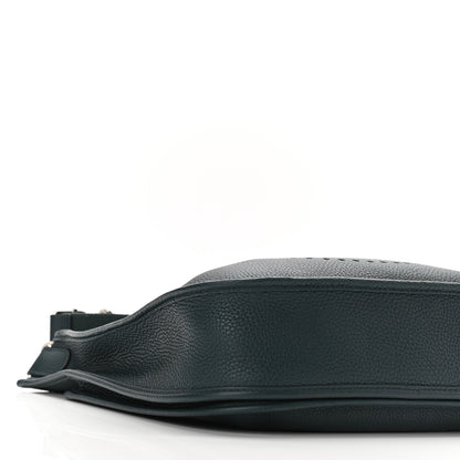 Hermes Taurillon Clemence Evelyne III PM Vert Cypress 9 of 10