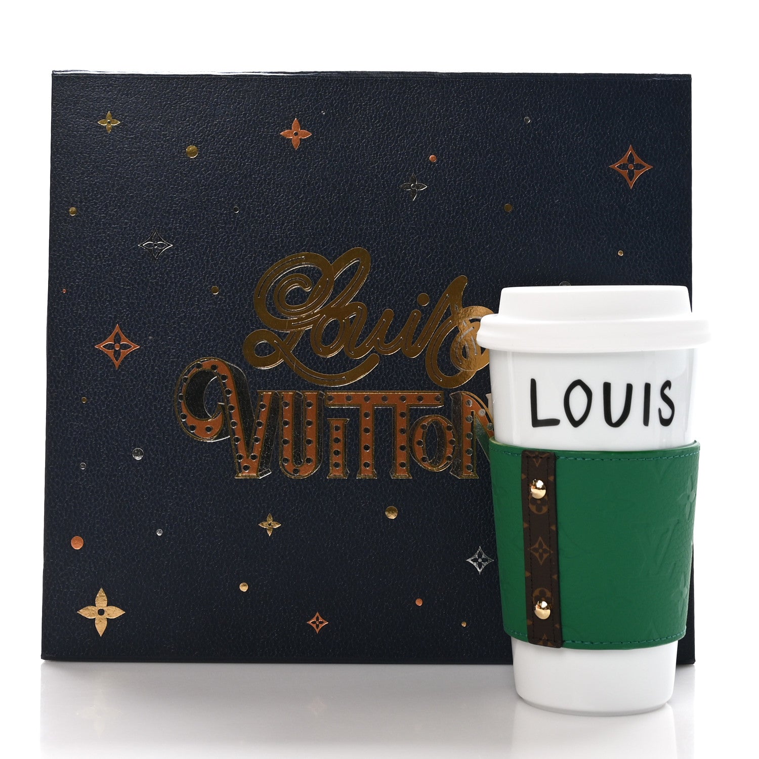 Louis Vuitton Porcelain Taurillon Louis Cup Green 10 of 10