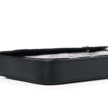 Louis Vuitton Empreinte Pochette Felicie Chain Wallet Black 9 of 10