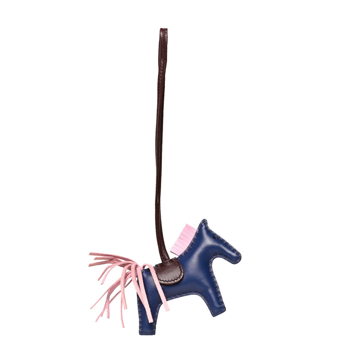Milo Lambskin Grigri Rodeo Horse Bag Charm PM Rouge Sellier Mauve Sylvestre Bleu Saphir