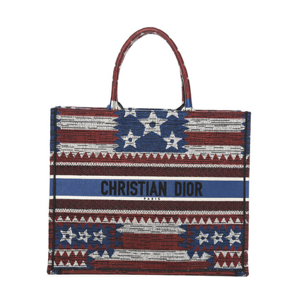 Christian Dior Canvas Embroidered Exclusive US Book Tote Multicolor 1 of 9