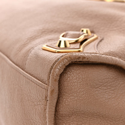 Balenciaga Chevre Gold Metallic Edge Hardware City Rose Des Sables 14 of 14