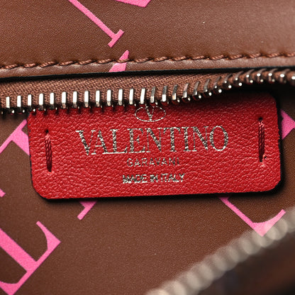 Valentino Garavani Calfskin VLTN Grid Print Belt Bag Cuir Pink 6 of 11