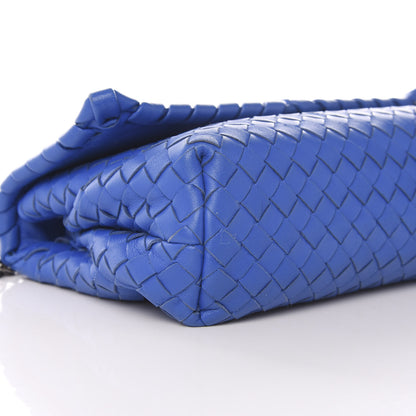Bottega Veneta Nappa Intrecciato Small Olimpia Bag Blue Royal 6 of 9
