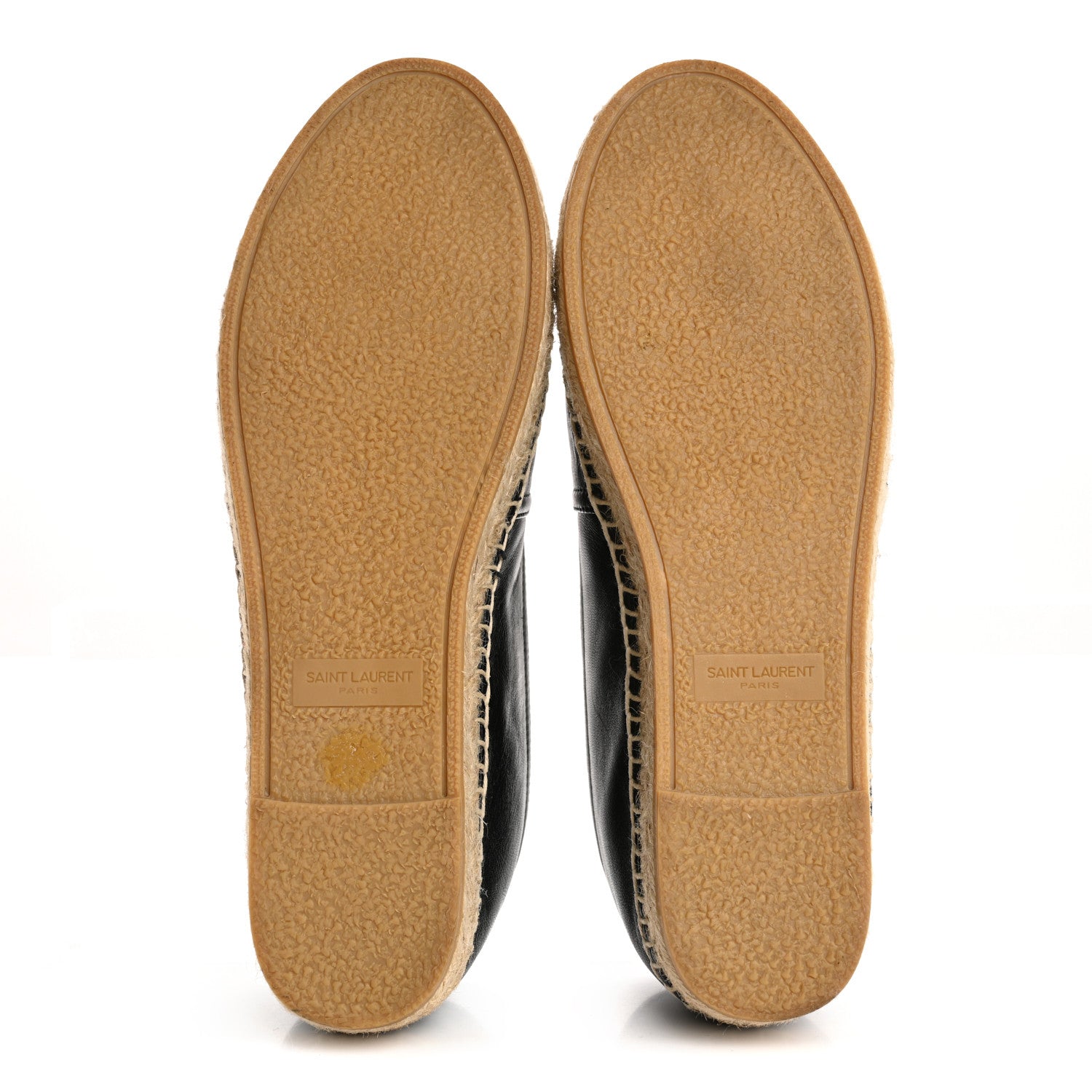 Saint Laurent Lambskin Monogram Espadrilles 37 Black 6 of 13