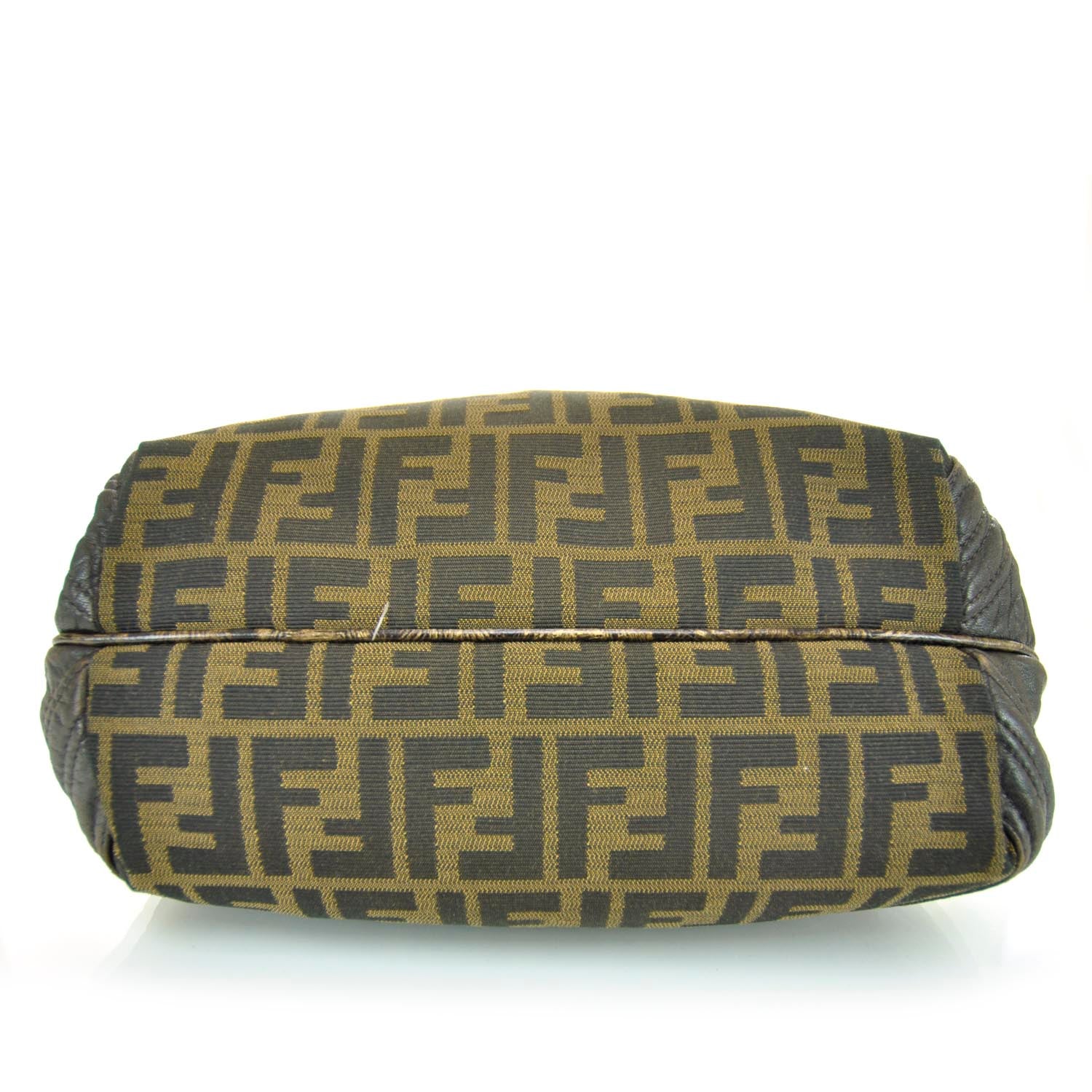 Fendi Zucca Nappa Nuvolata Vitello Tortuga Small Spy Tobacco Moro 6 of 12