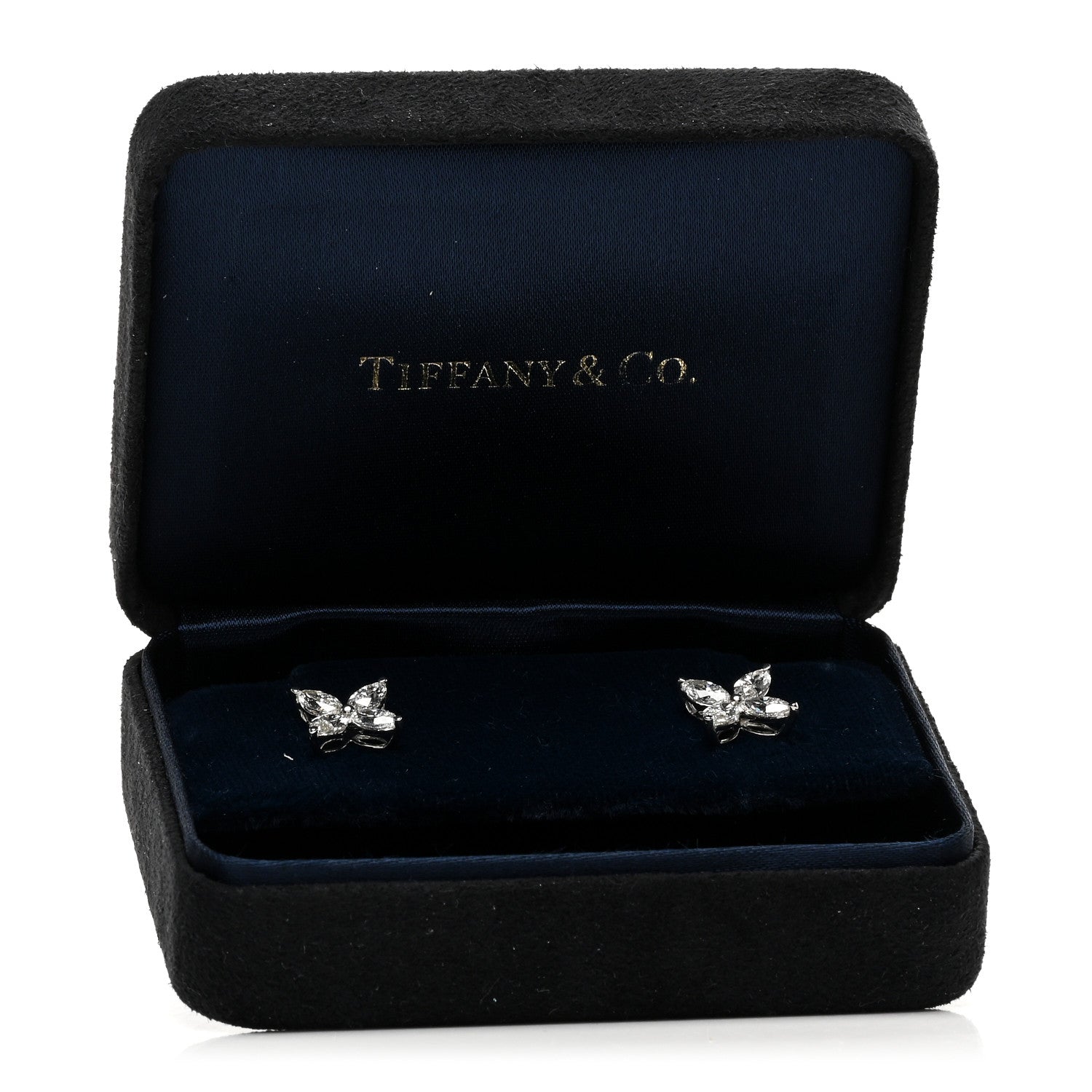 Tiffany Platinum Diamond Large Victoria Earrings 5 of 5