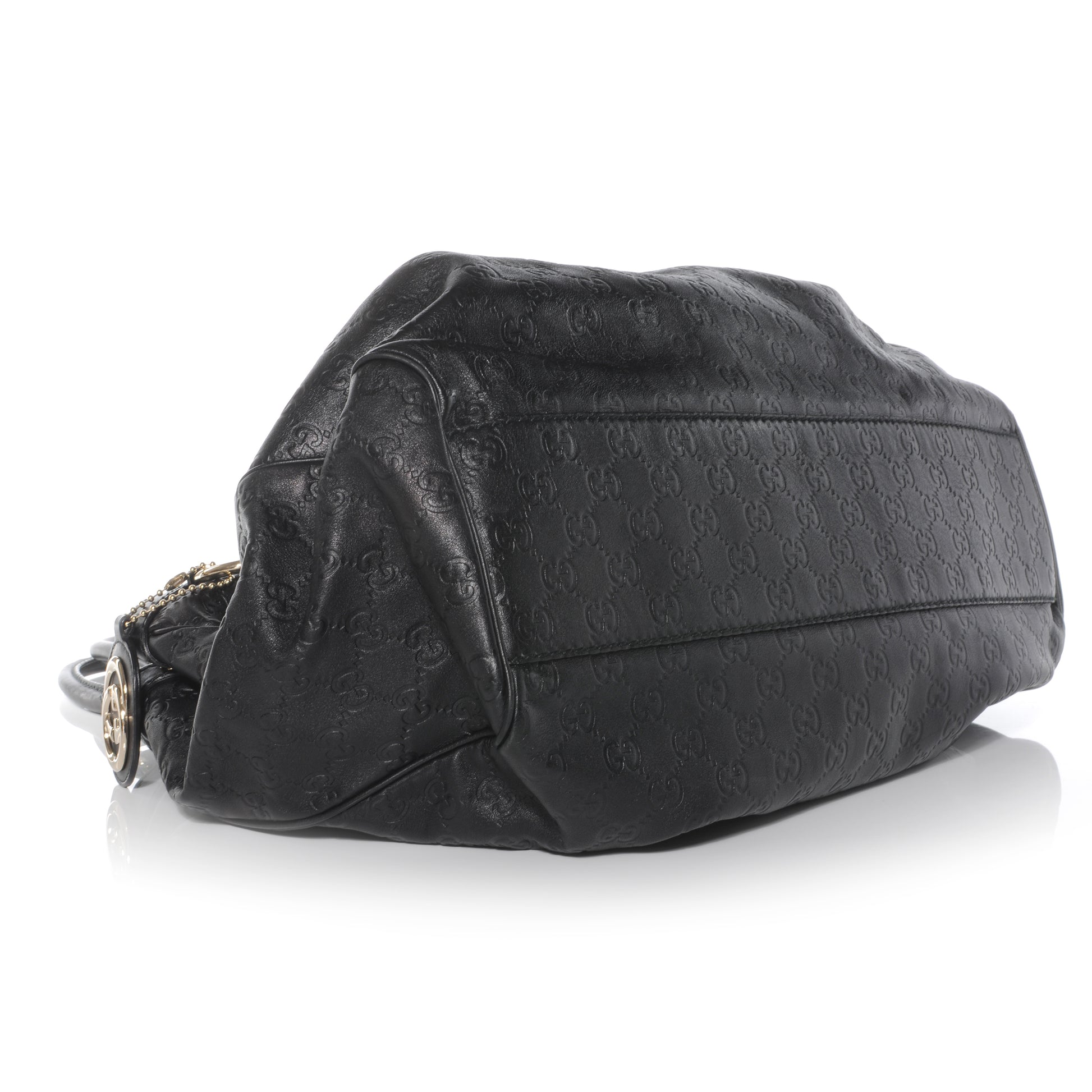 Gucci Guccissima Large Sukey Tote Black 4 of 8