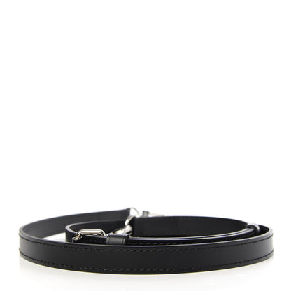 Louis Vuitton Calfskin 16mm Adjustable Shoulder Strap Black 2 of 5