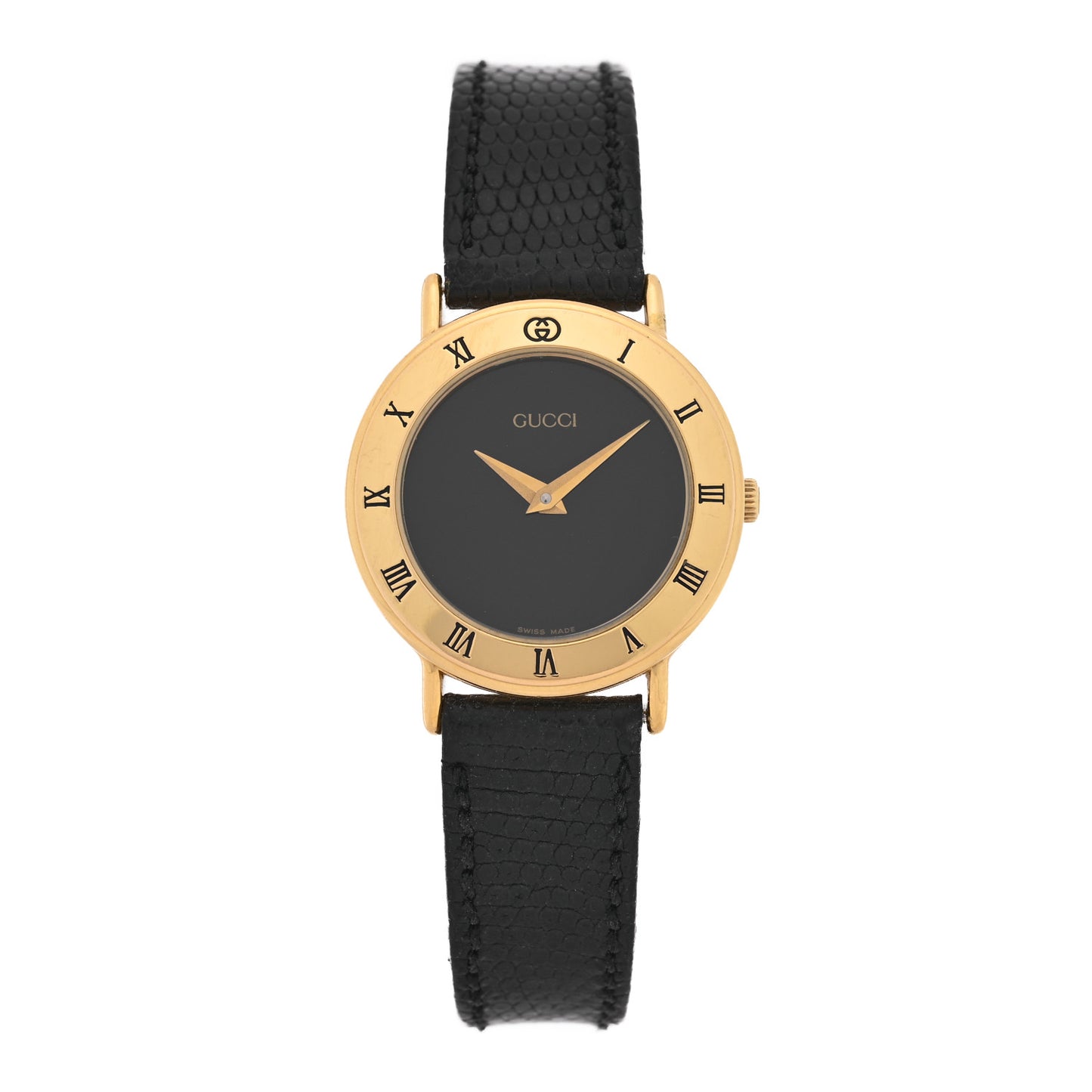 Stainless Steel Lizard 26mm 3000L Quartz Watch Black