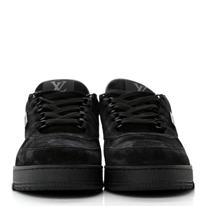 Louis Vuitton Suede Mens LV Trainer Sneakers 7.5 Black 2 of 8