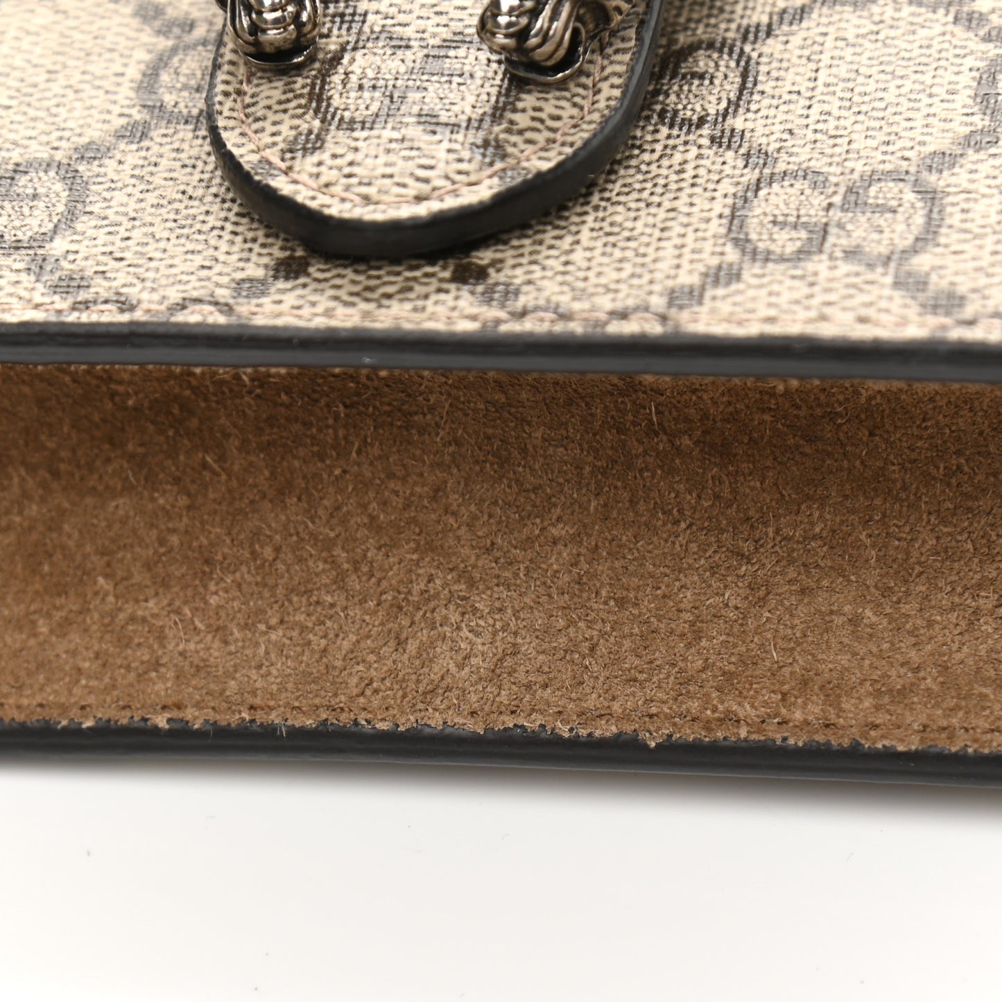 GG Supreme Monogram Super Mini Dionysus Shoulder Bag Taupe