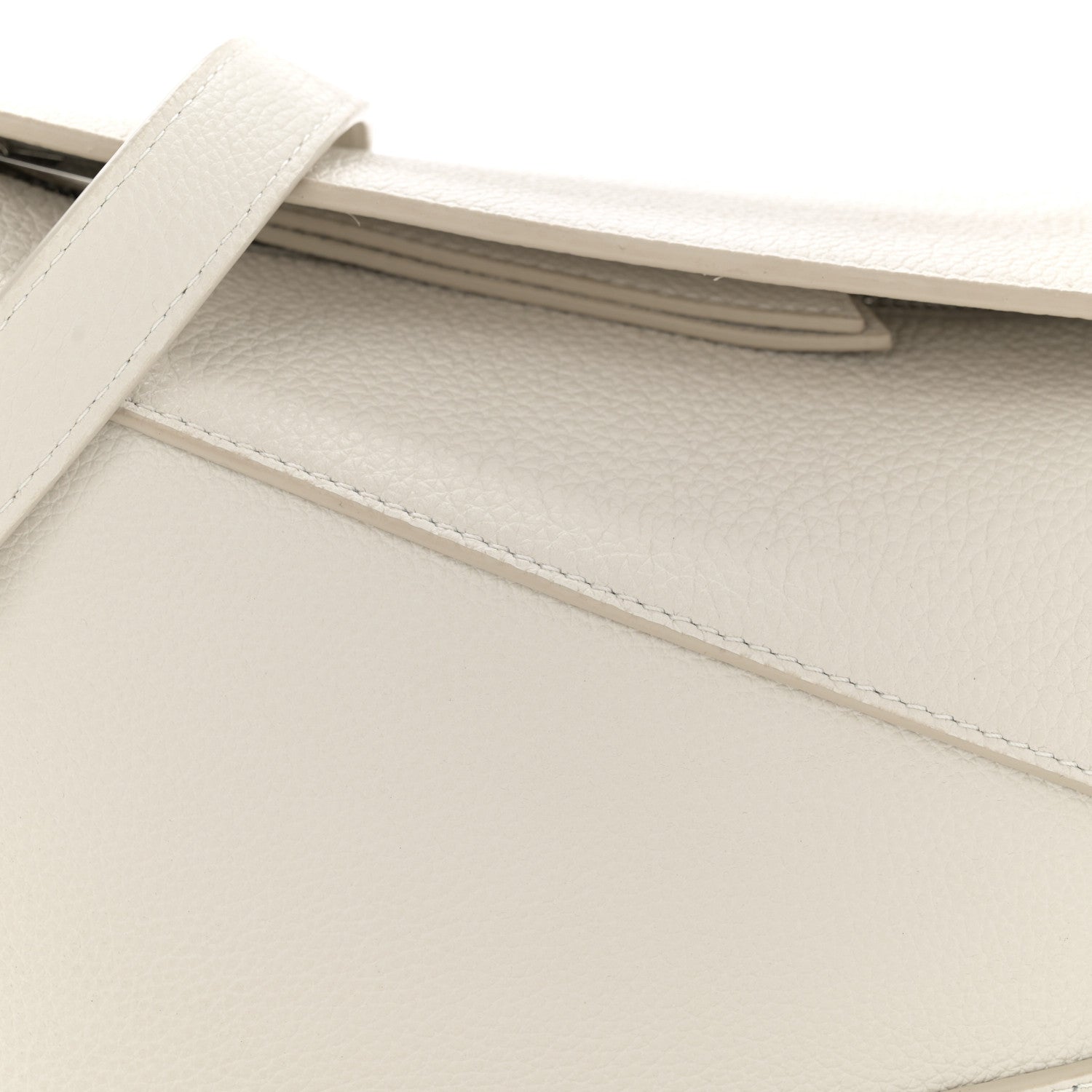 Loewe Soft Grained Calfskin Small Puzzle Edge Bag Soft White 8 of 13