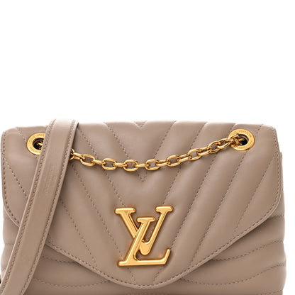 Louis Vuitton Calfskin LV New Wave Chain Bag Taupe 7 of 10