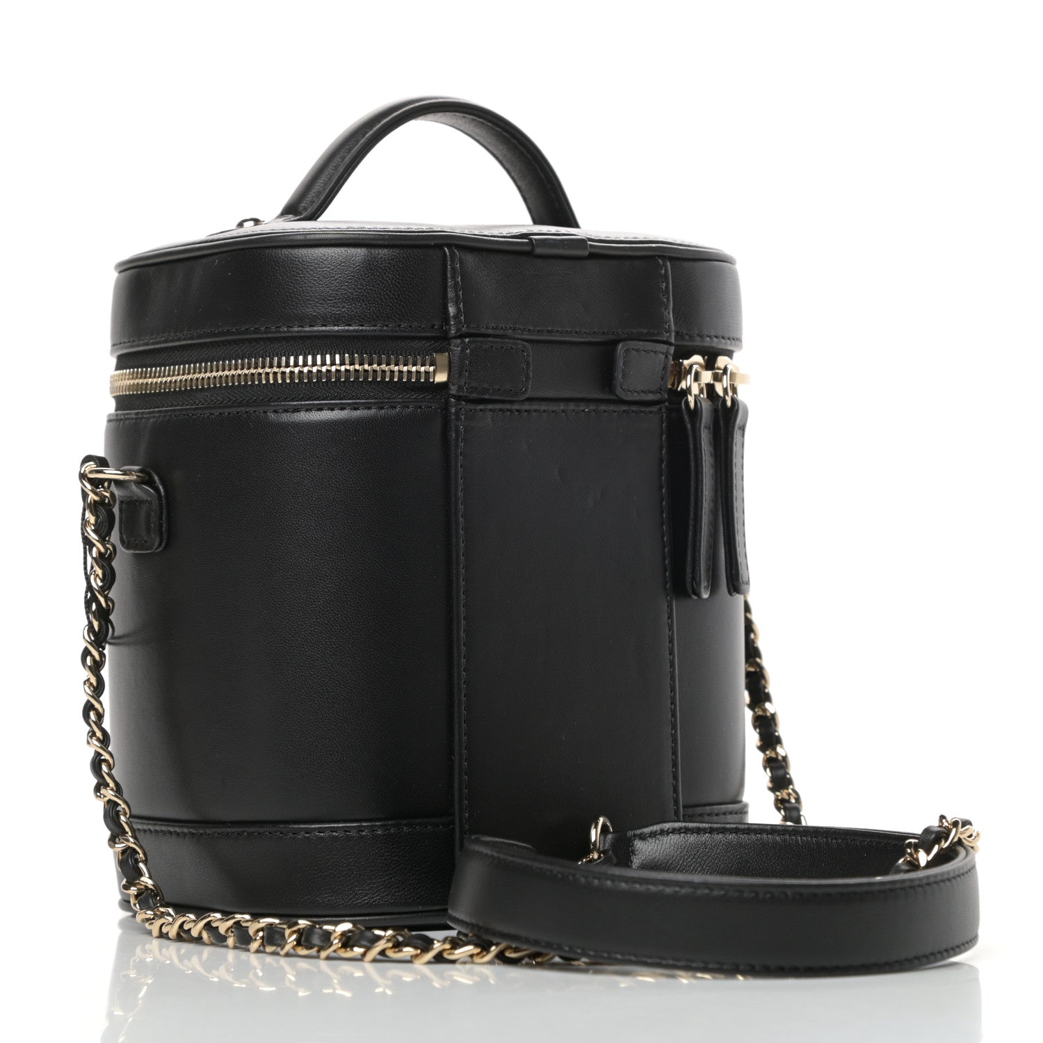 Chanel Lambskin Timeless Vanity Cosmetic Case Black 3 of 10