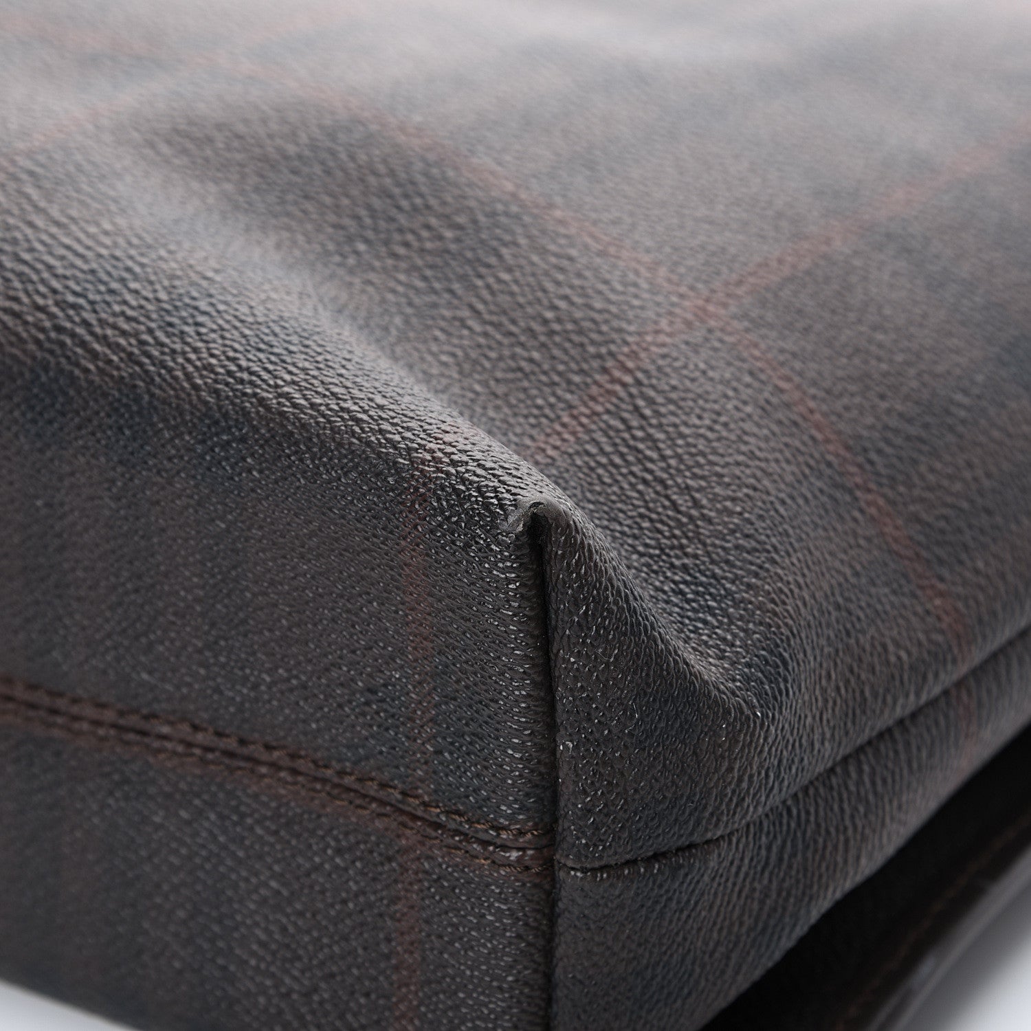 Burberry Smoked Haymarket Check Messenger Bag Brown 14 of 16