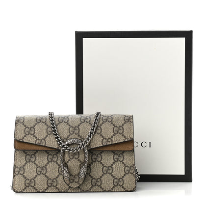 Gucci GG Supreme Monogram Super Mini Dionysus Shoulder Bag Taupe 10 of 10