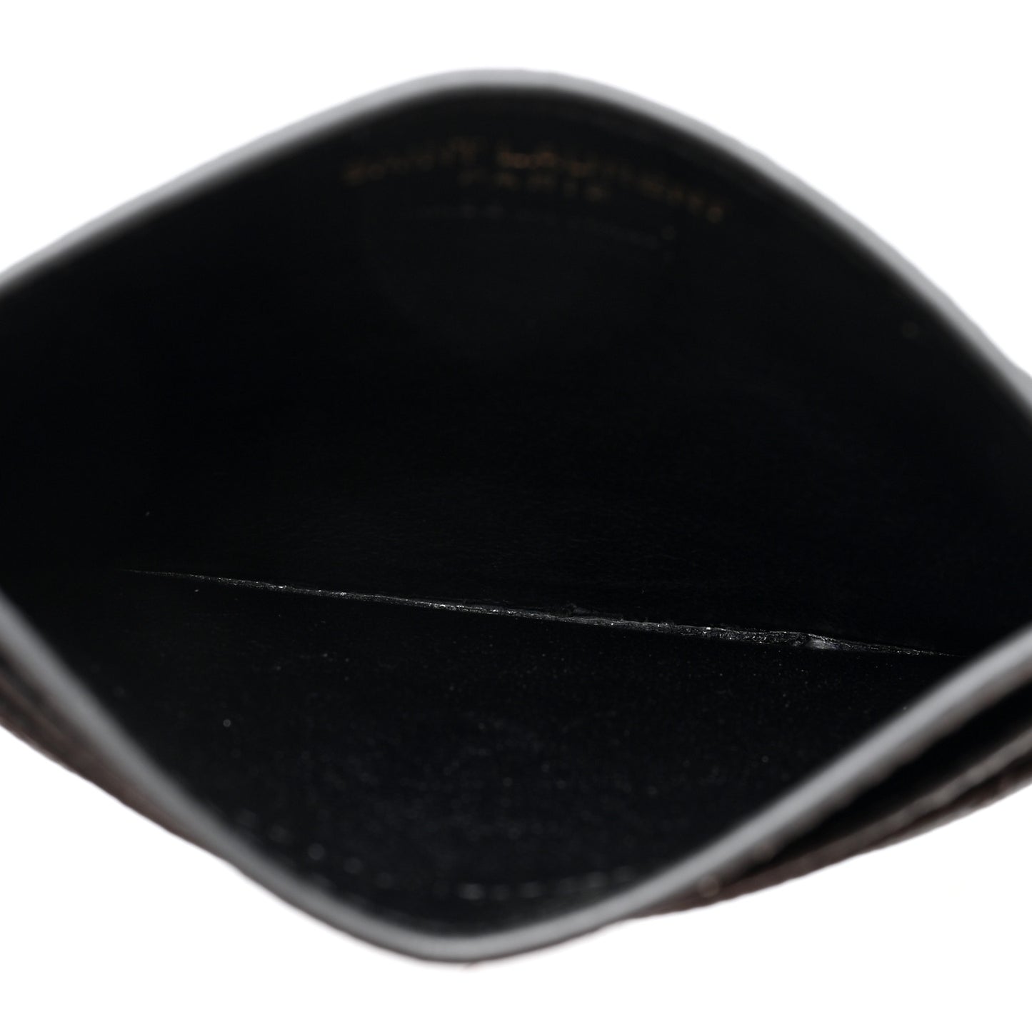 Grain De Poudre Matelasse Chevron Cassandre Credit Card Case Storm
