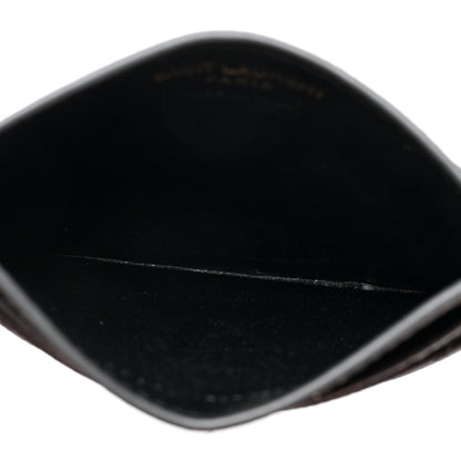 Saint Laurent Grain De Poudre Matelasse Chevron Cassandre Credit Card Case Storm 5 of 8