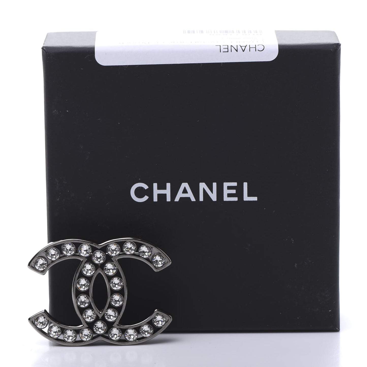 Crystal CC Brooch Silver