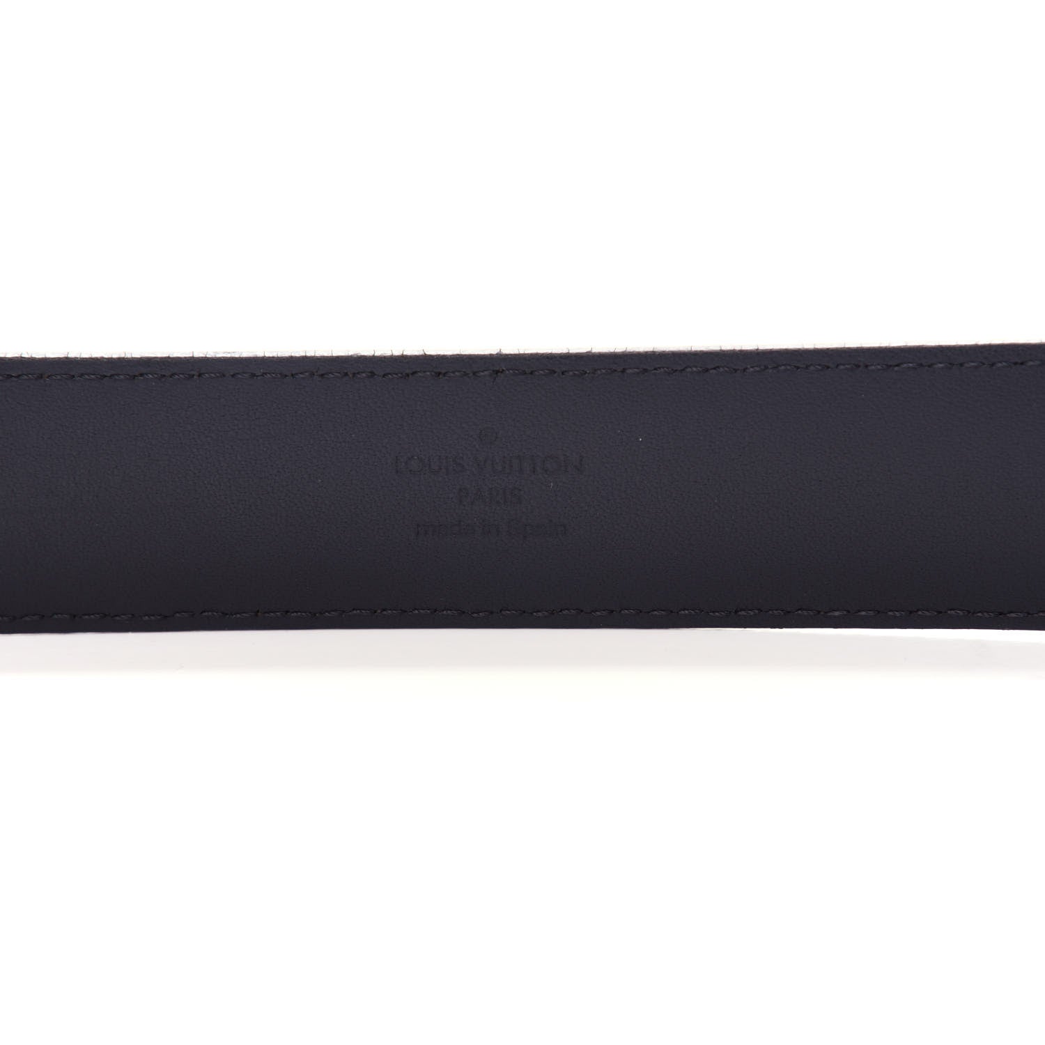 Louis Vuitton Calfskin 35mm Pont Neuf Belt 85 34 Black 6 of 7