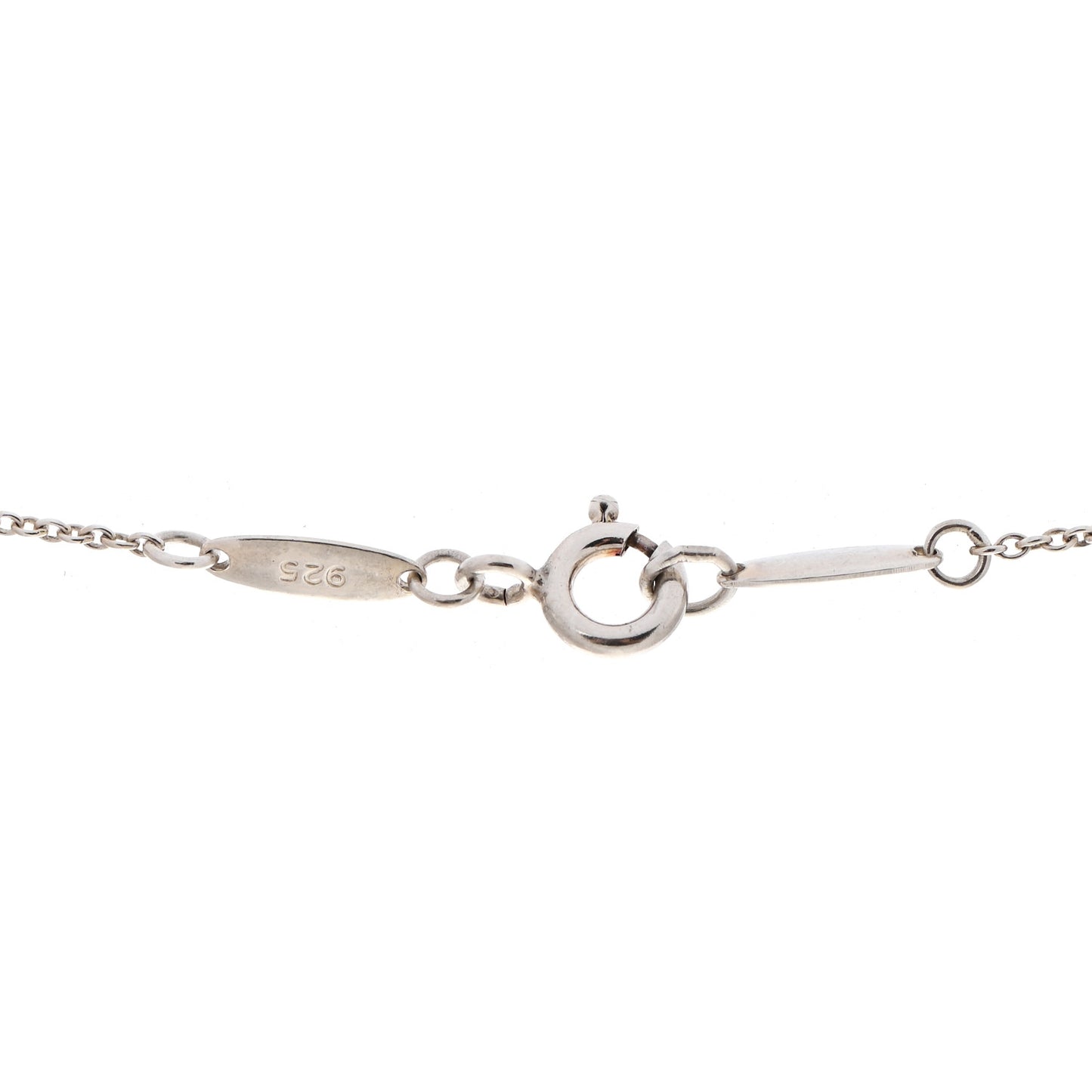 Sterling Silver Elsa Peretti Infinity Cross Pendant Necklace