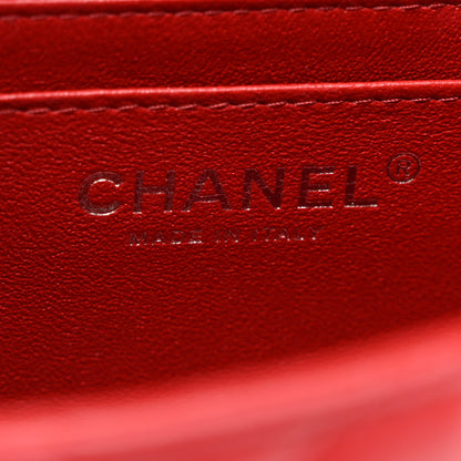 Chanel Lambskin Quilted Mini Square Flap Red 6 of 10