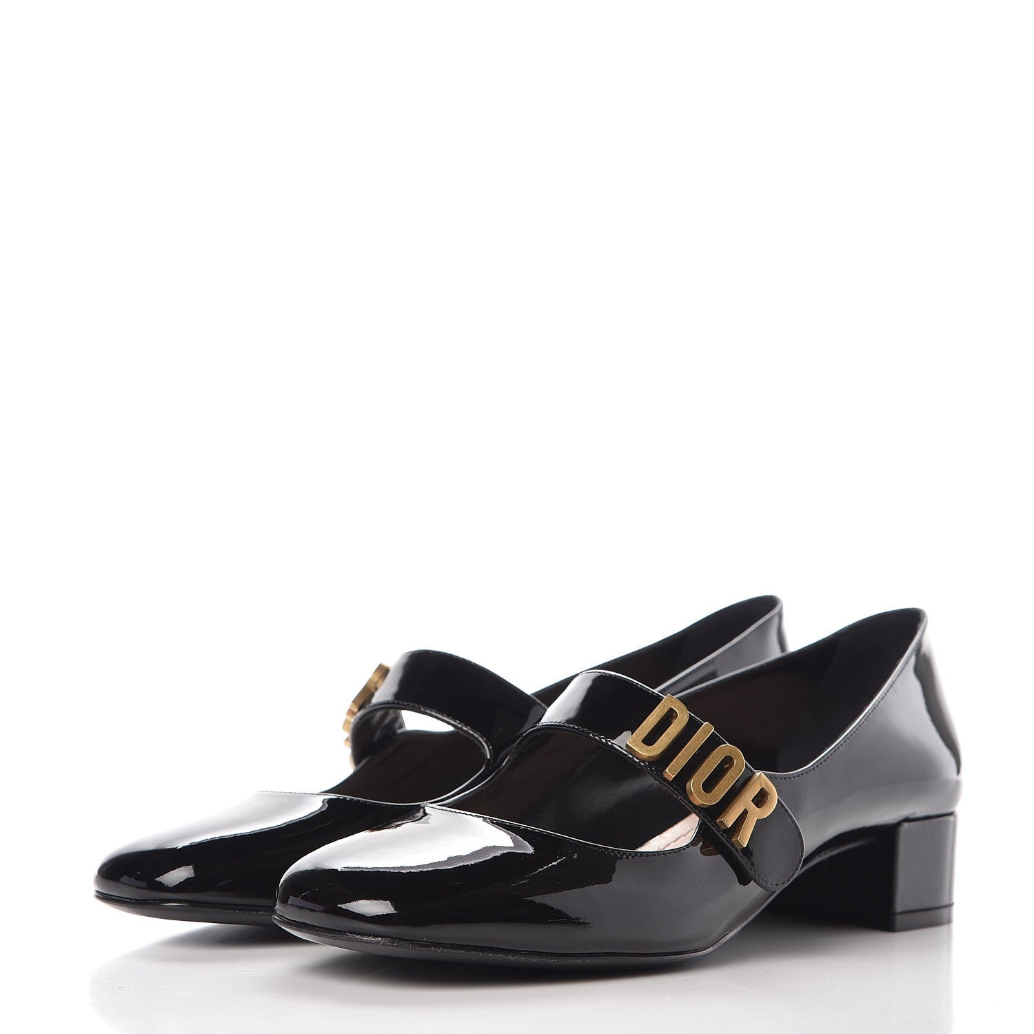 Christian Dior Patent Baby-D Ballet Pumps 38.5 Black 3 of 10