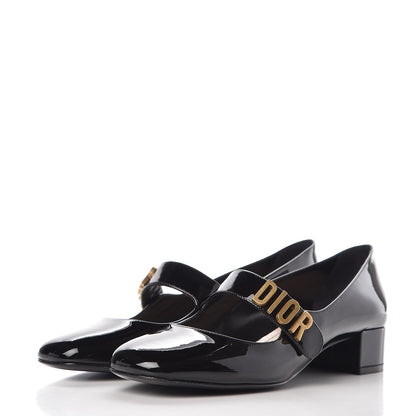 Christian Dior Patent Baby-D Ballet Pumps 38.5 Black 3 of 10