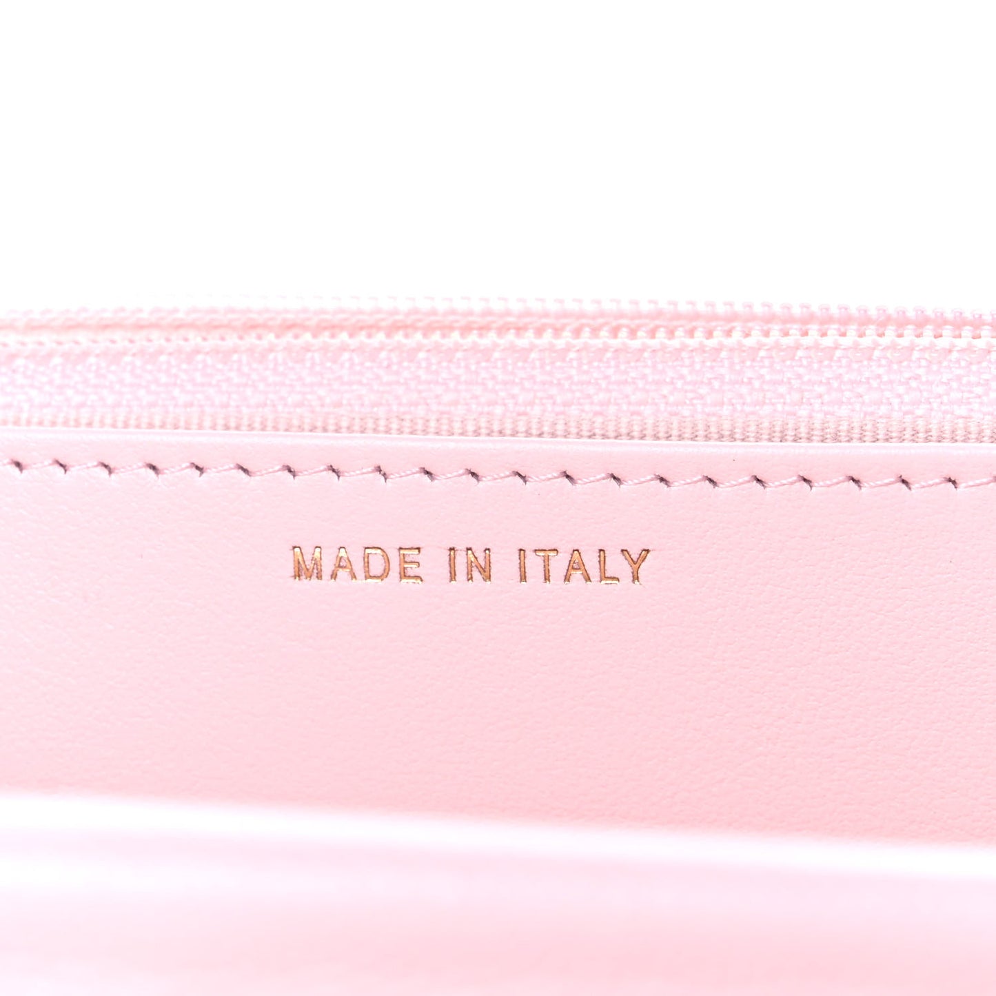 Caviar Quilted Crystal CC Wallet On Chain WOC Light Pink