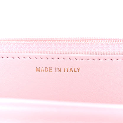 Chanel Caviar Quilted Crystal CC Wallet On Chain WOC Light Pink 7 of 11