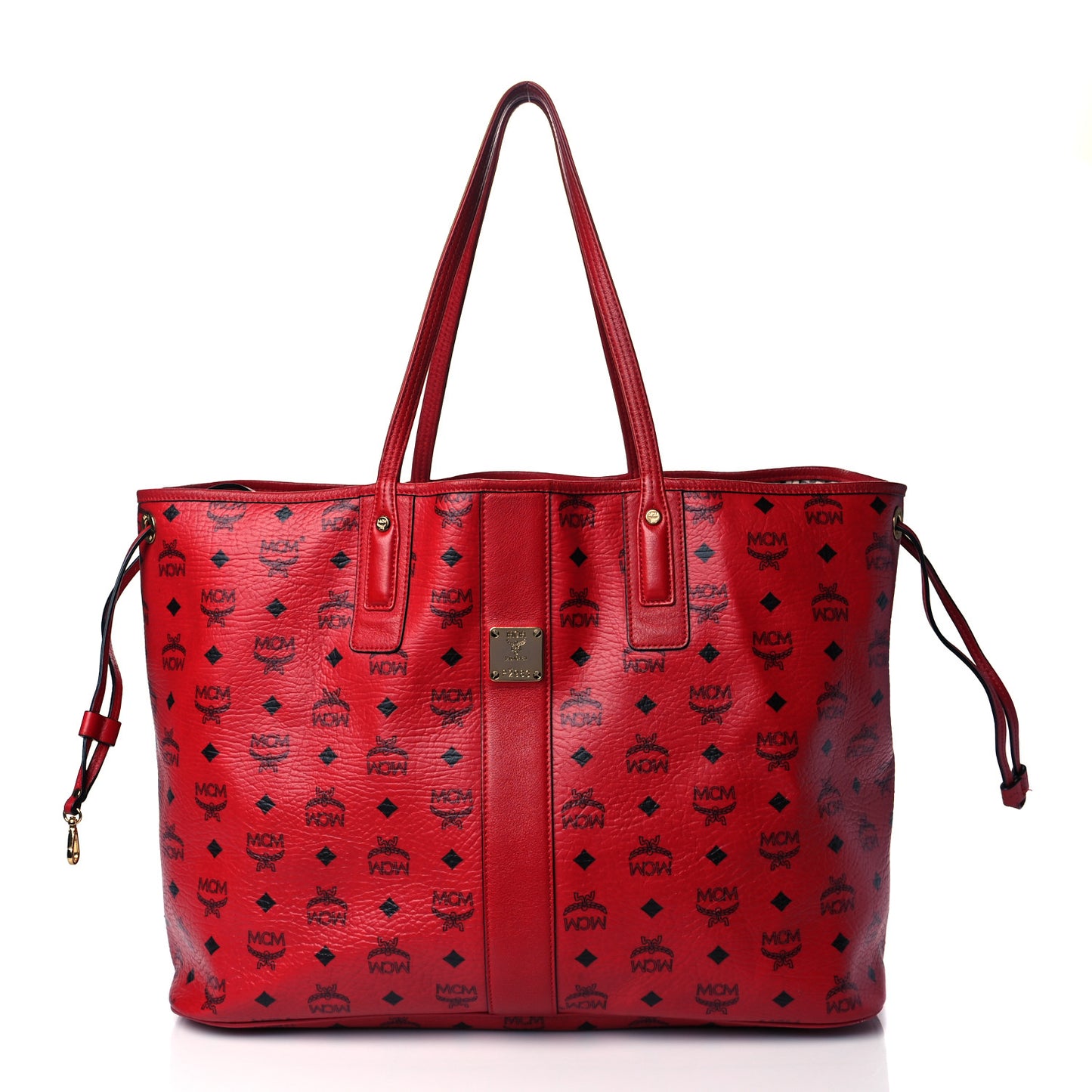Visetos Large Liz Reversible Shopper Tote Ruby Red