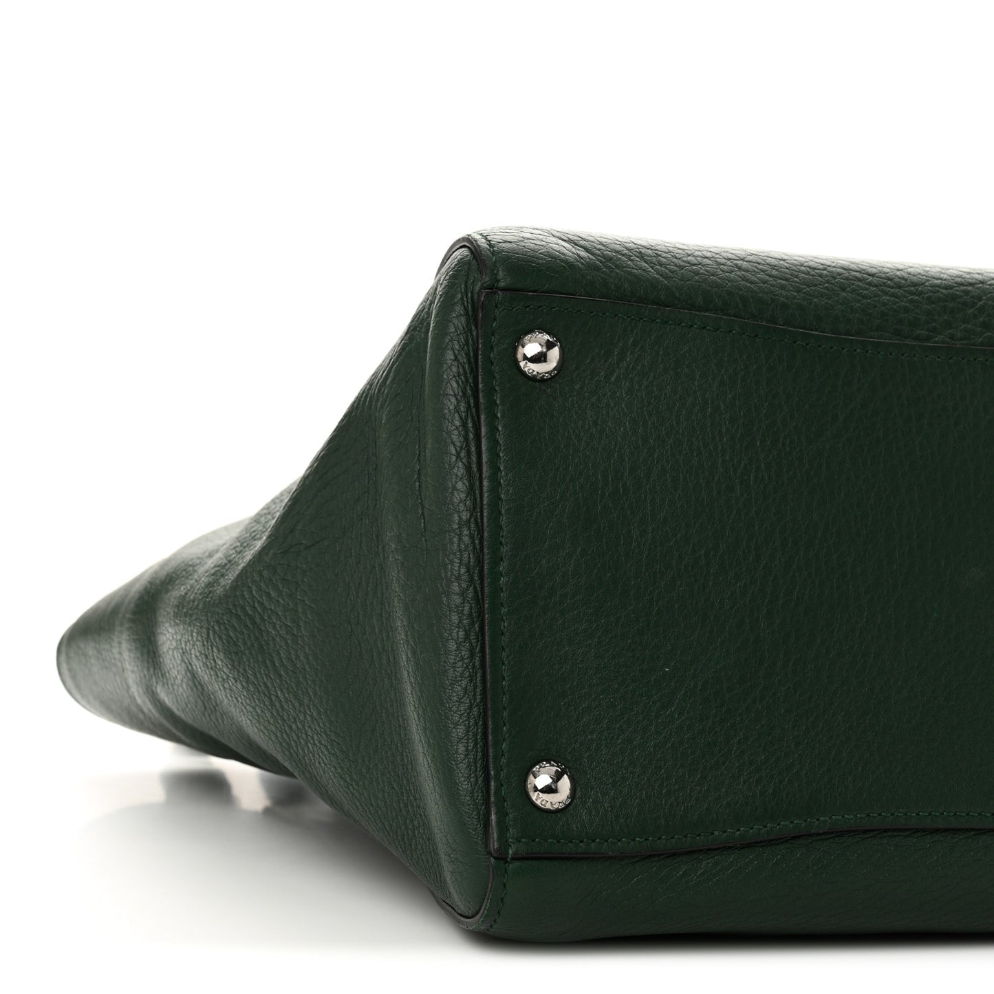 Cervo Deerskin Twin Pocket Tote Green