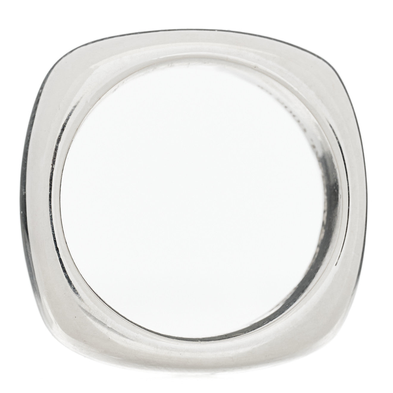 Sterling Silver Rounded Square Cushion Band Ring 53 6.5