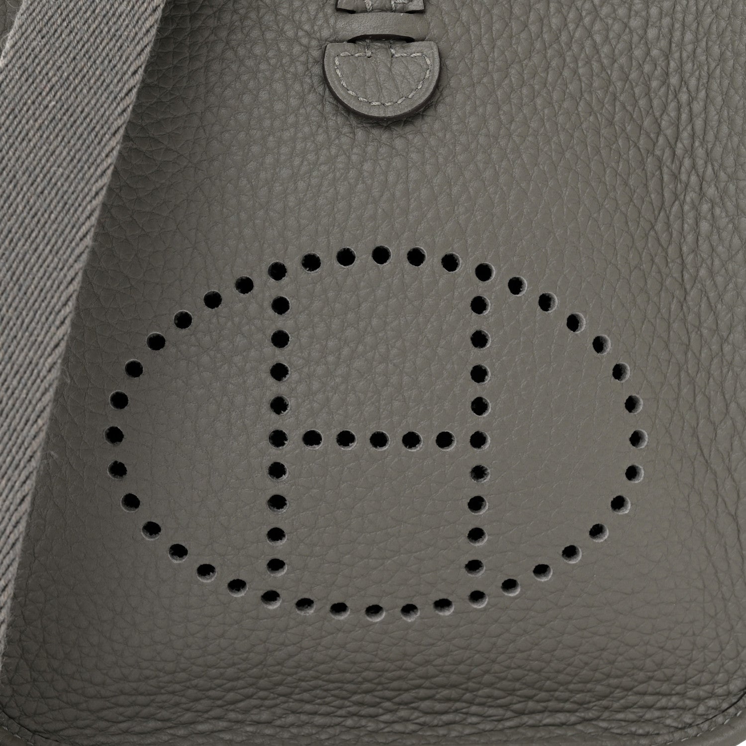 Hermes Taurillon Clemence Evelyne TPM Gris Meyer 8 of 11