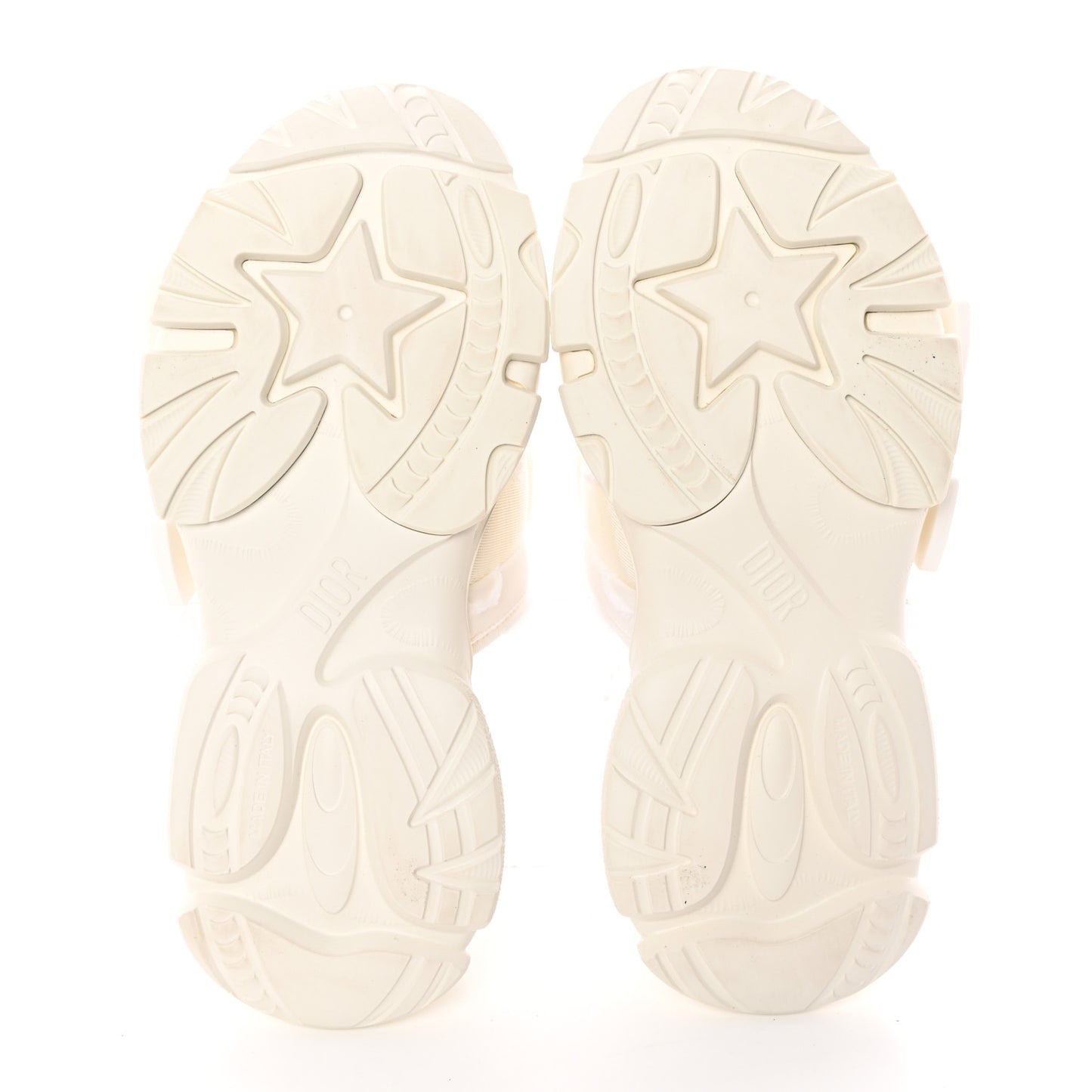 Technical Fabric Camouflage D-Wander Slide Sandals 37 White