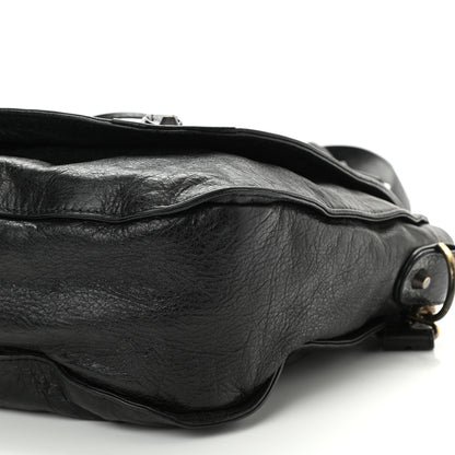Balenciaga Agneau Classic Hardware Neo Folk Messenger Black 9 of 11