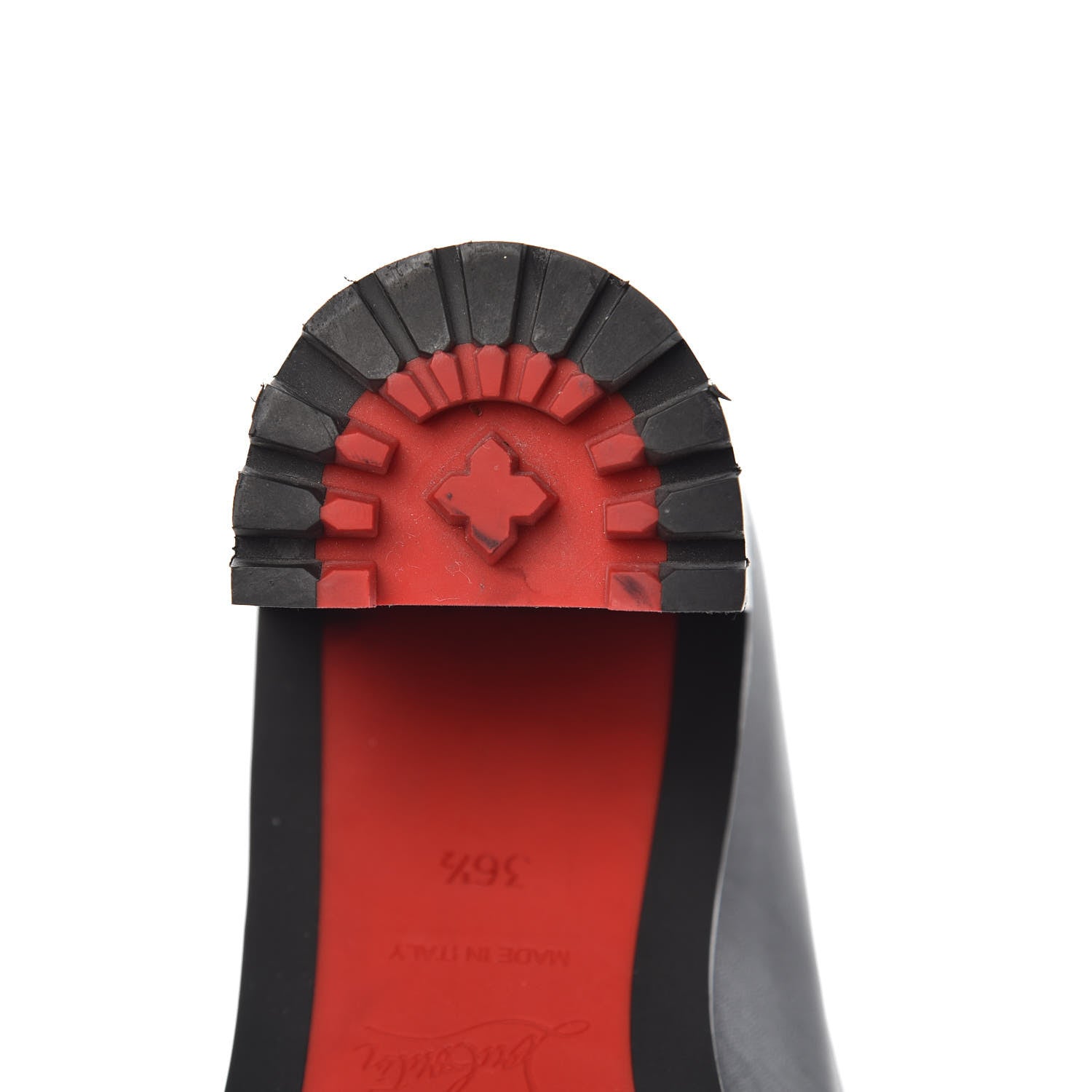 Christian Louboutin Calfskin Marchacroche 70 Chelsea Boots 36.5 Black 7 of 10
