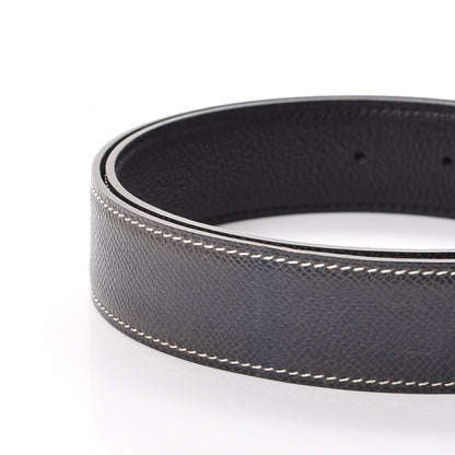 Hermes Swift Epsom 32mm Belt Strap 70 Black Bleu 6 of 7