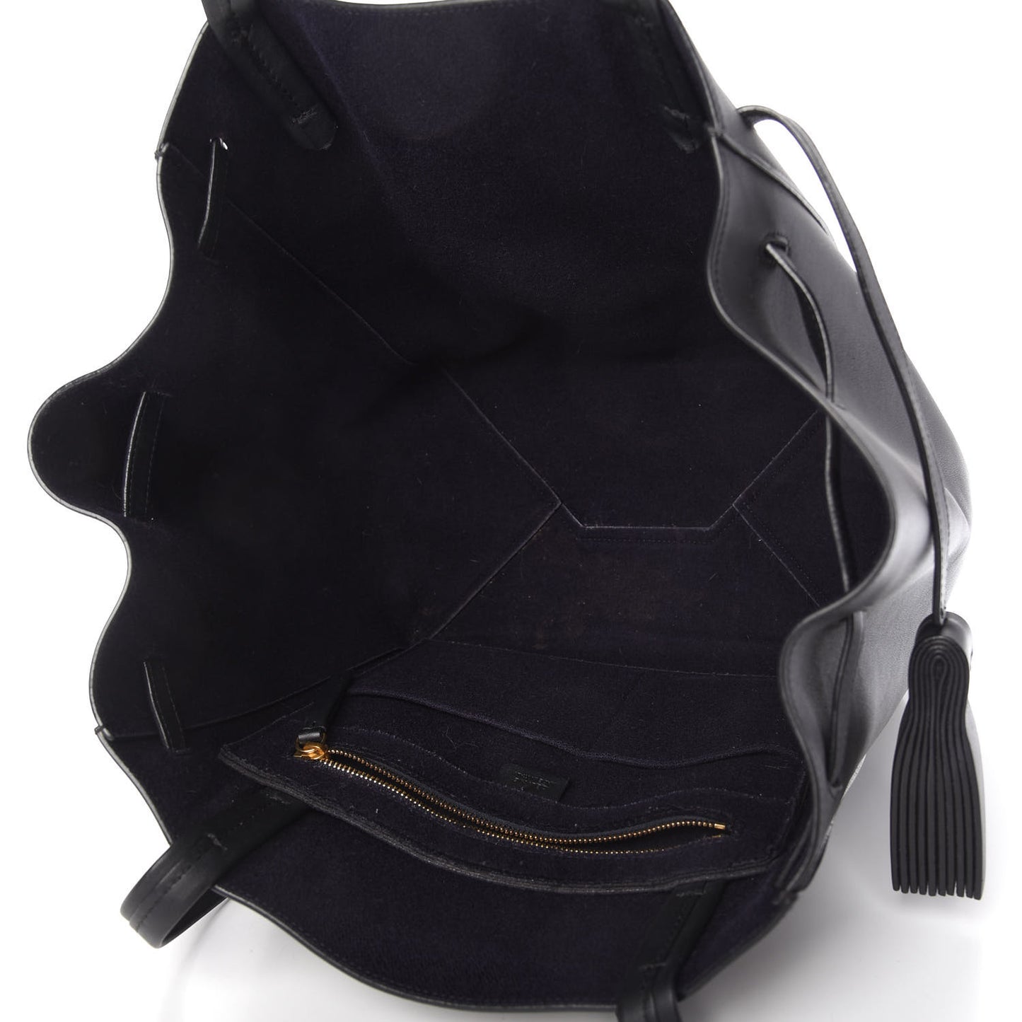 Smooth Calfskin Small Belt Cabas Phantom Black