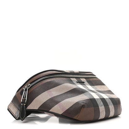 Burberry E-canvas Check Cason Bum Bag Dark Birch Brown 4 of 10
