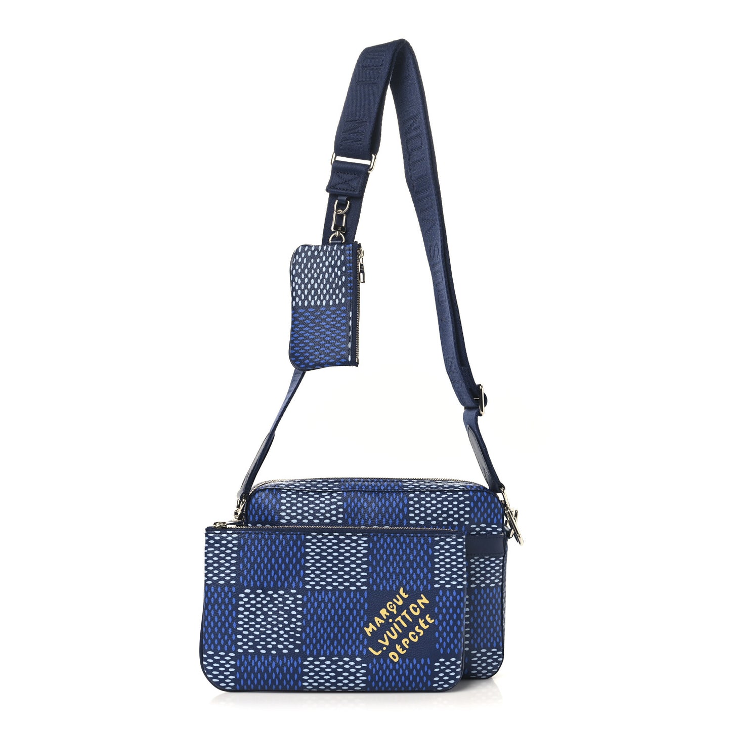 Damier Heritage Trio Messenger Blue