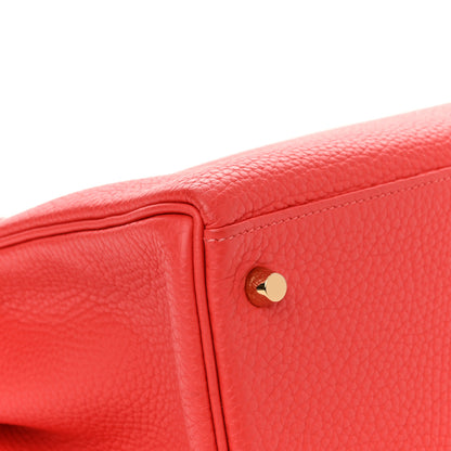 Hermes Togo Kelly Retourne 32 Geranium 9 of 13