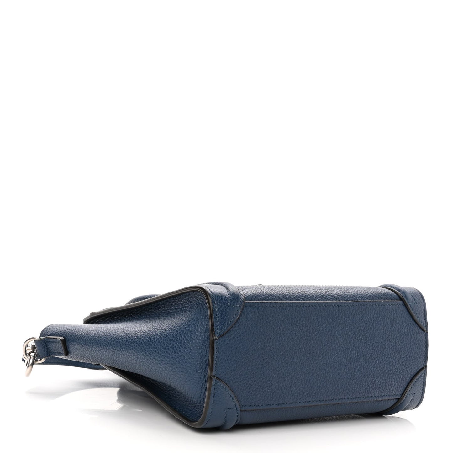 Drummed Calfskin Nano Luggage Indigo